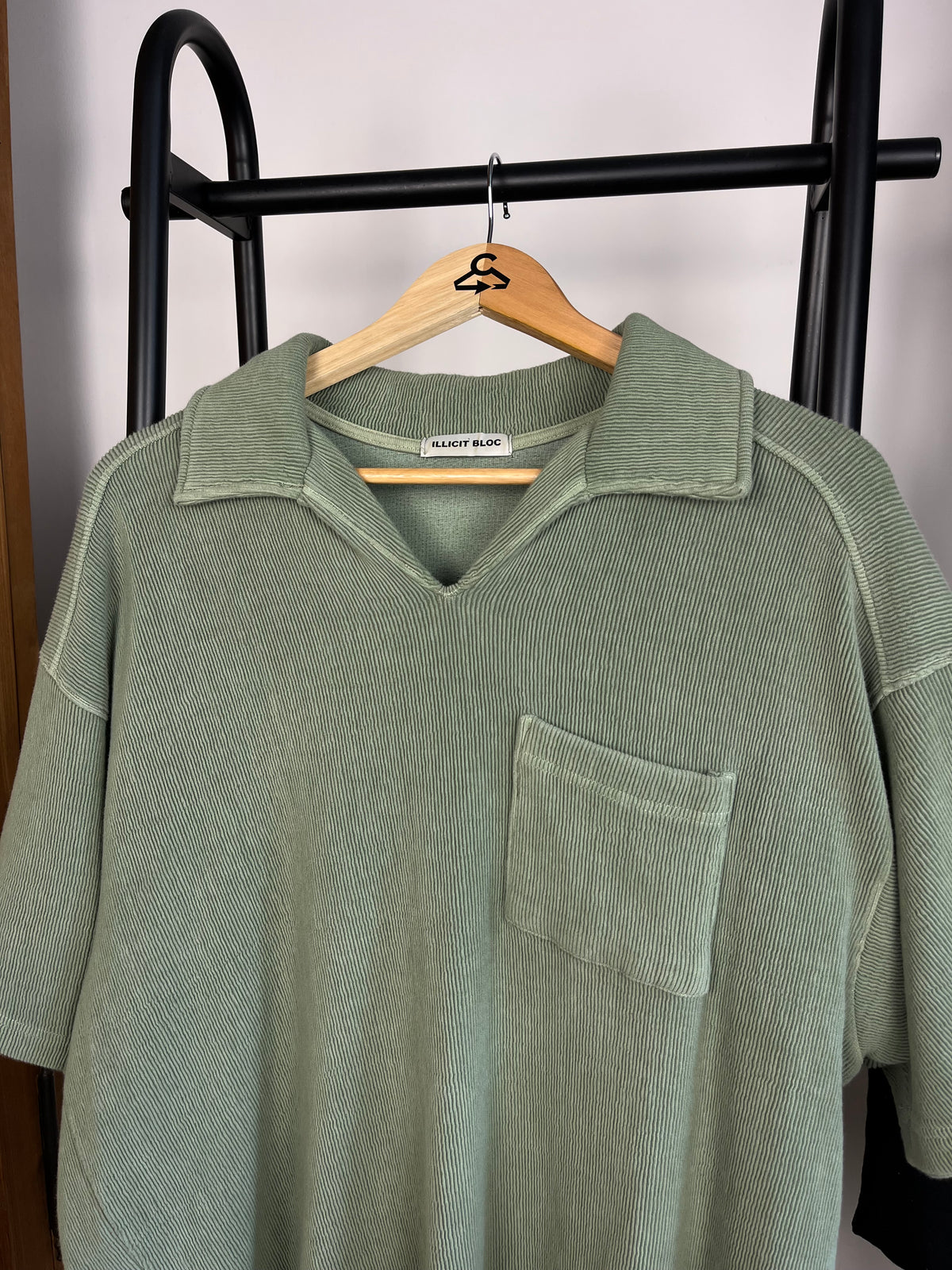 Illicit Bloc Green Polo - Medium