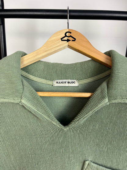 Illicit Bloc Green Polo - Medium
