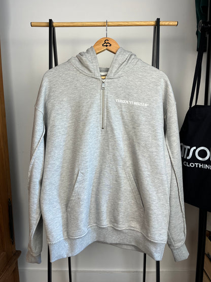 The Couture Club Grey 1/2 Zip Hoodie - Medium