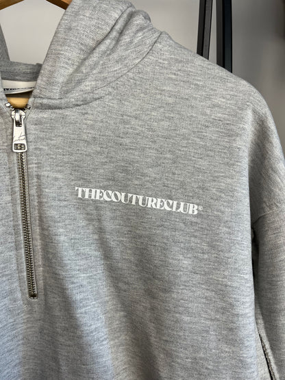The Couture Club Grey 1/2 Zip Hoodie - Medium