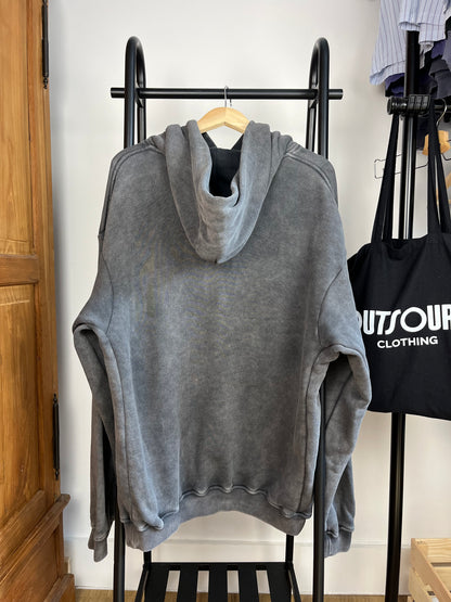 The Couture Club Washed Grey Hoodie - Large