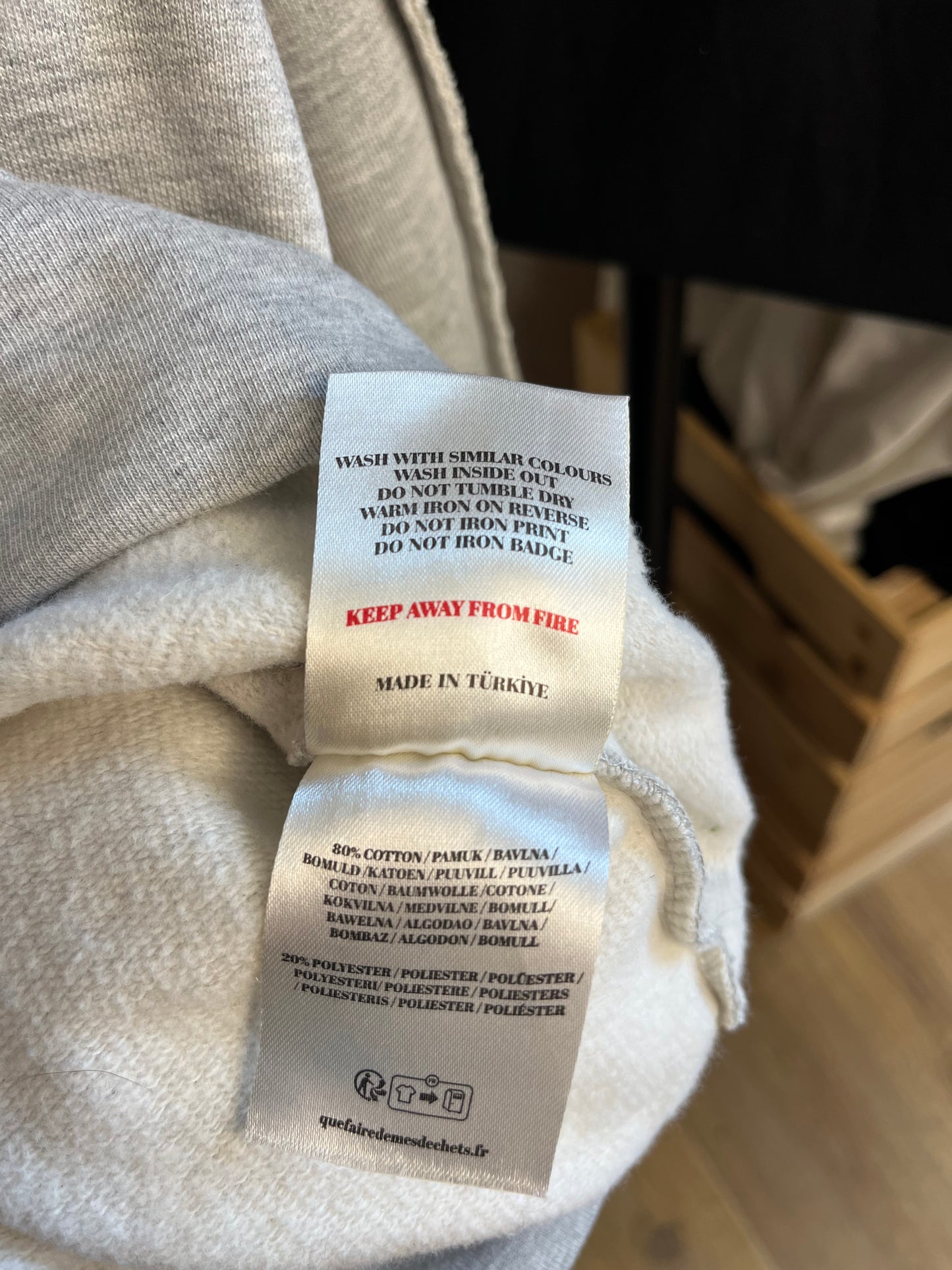The Couture Club Grey 1/2 Zip Hoodie - Medium