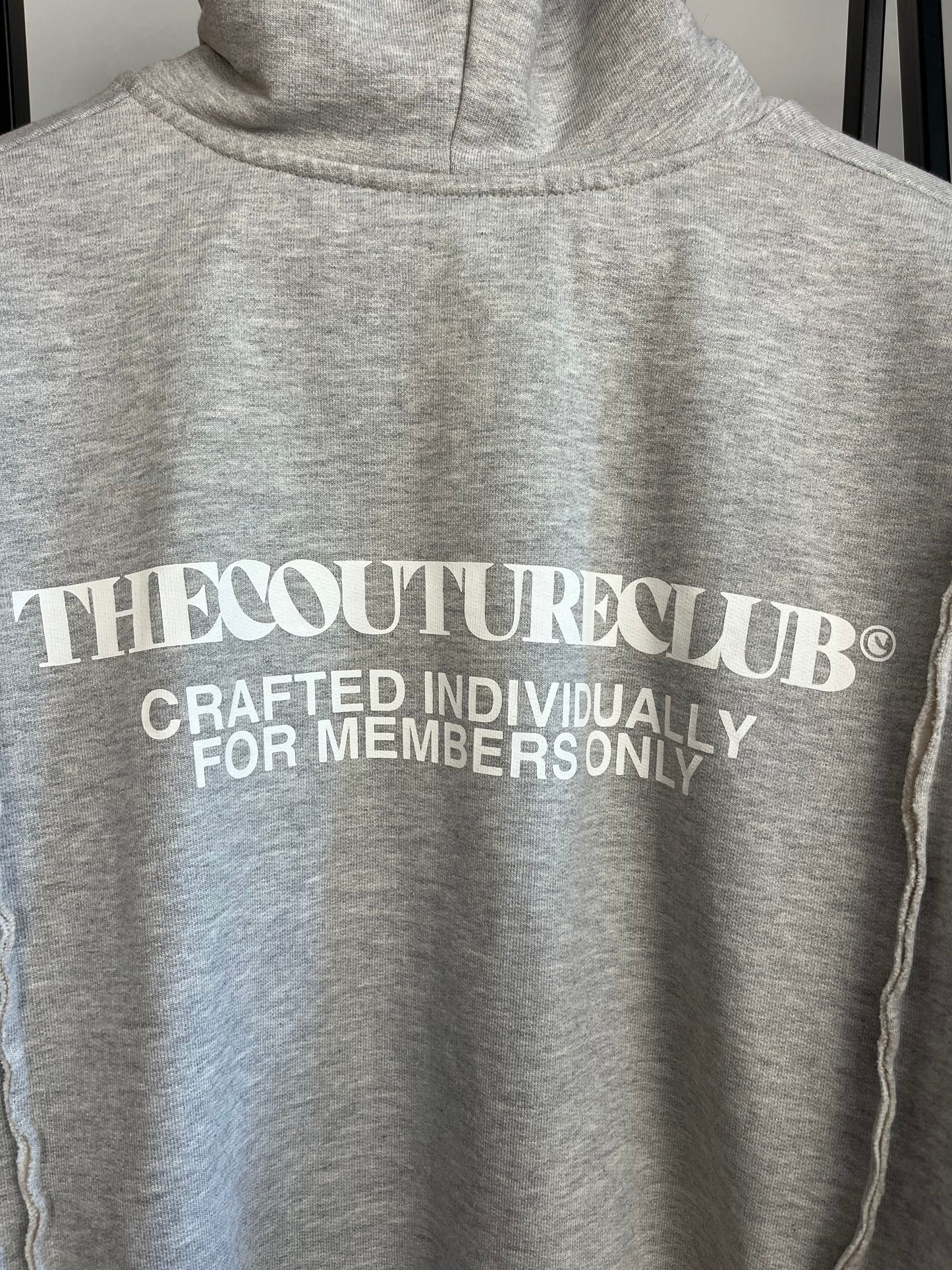 The Couture Club Grey 1/2 Zip Hoodie - Medium