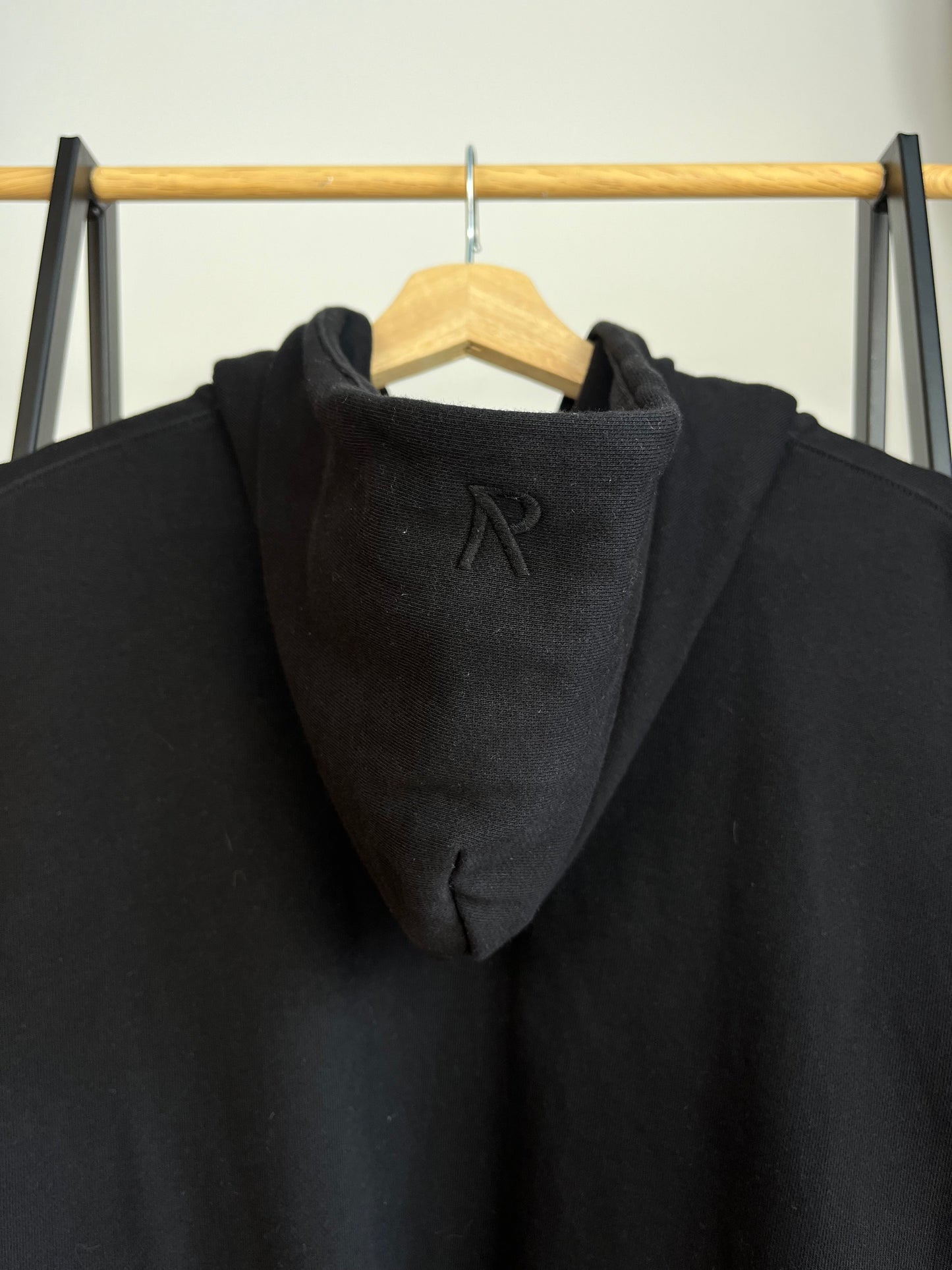 Represent Initial Black Zip Up Hoodie - Large