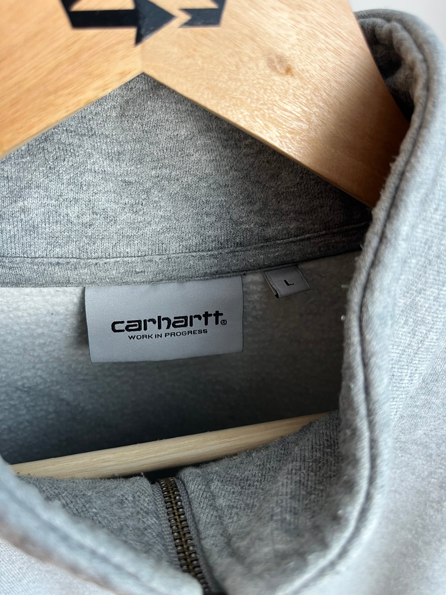 Carhartt Grey 1/4 Zip - Large