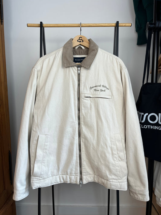 Abercrombie Cream Jacket - Medium