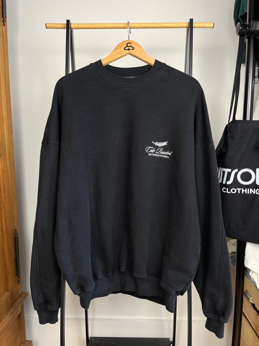 Cole Buxton Washed Black Sweatshirt - Medium