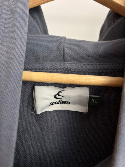 Scuffers Blue/Grey Zip Up Hoodie - XL