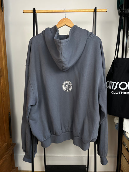 Scuffers Blue/Grey Zip Up Hoodie - XL