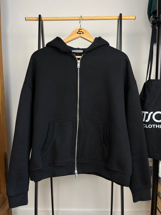 Sweats Collective Black Zip Up Hoodie - Medium