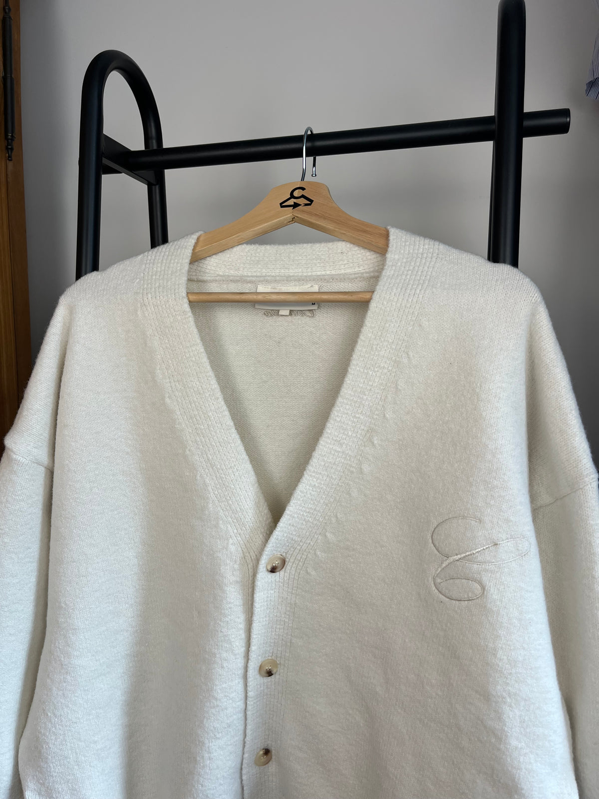 The Couture Club Cream Knit Cardigan - Medium