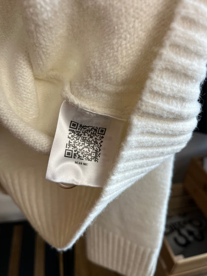 The Couture Club Cream Knit Cardigan - Medium