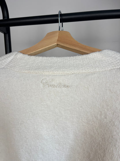 The Couture Club Cream Knit Cardigan - Medium