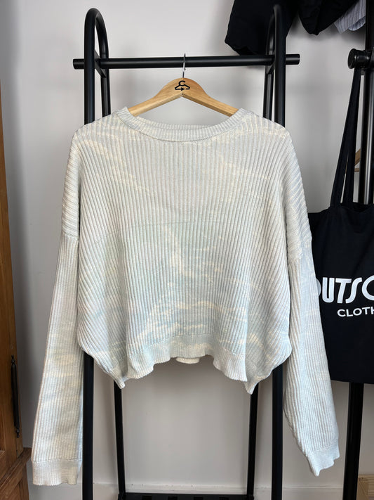 Scuffers Faded Camo Patterned Cropped Knit - Medium