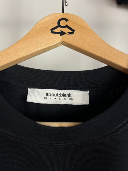 About:Blank Black T-Shirt - Large