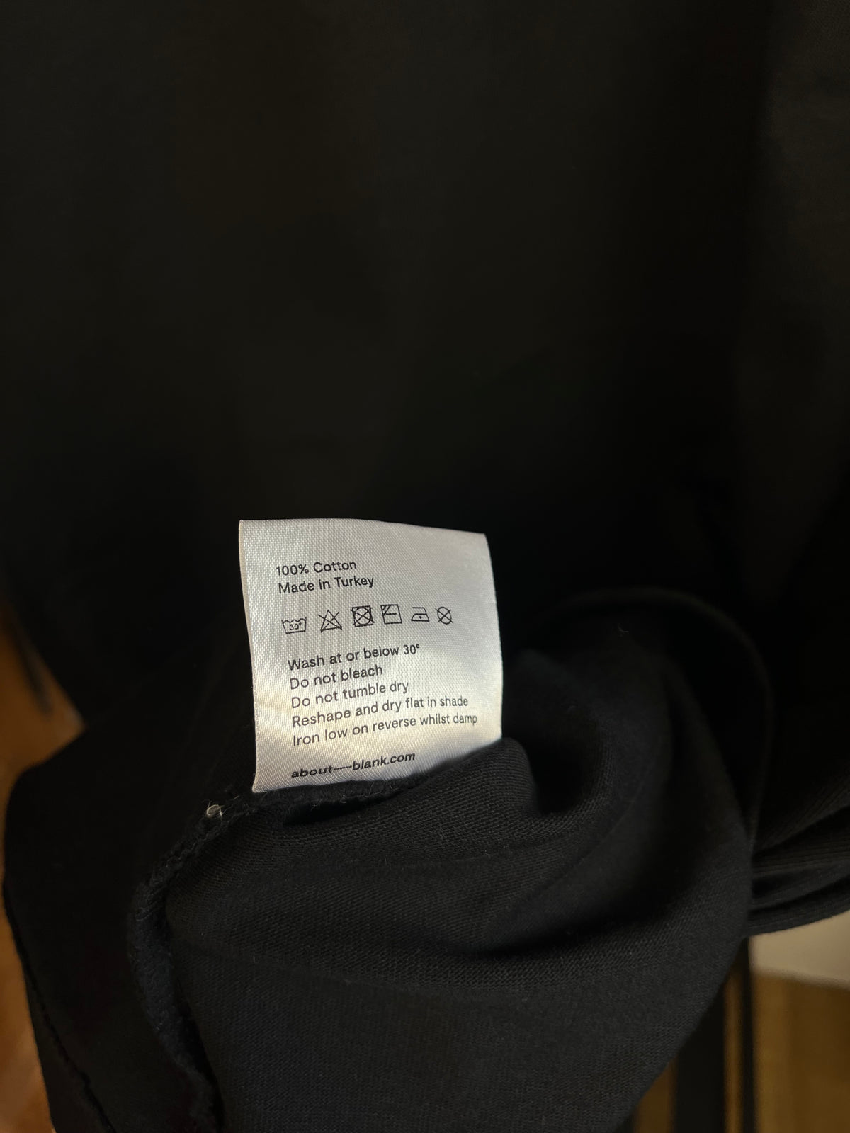 About:Blank Black T-Shirt - Large