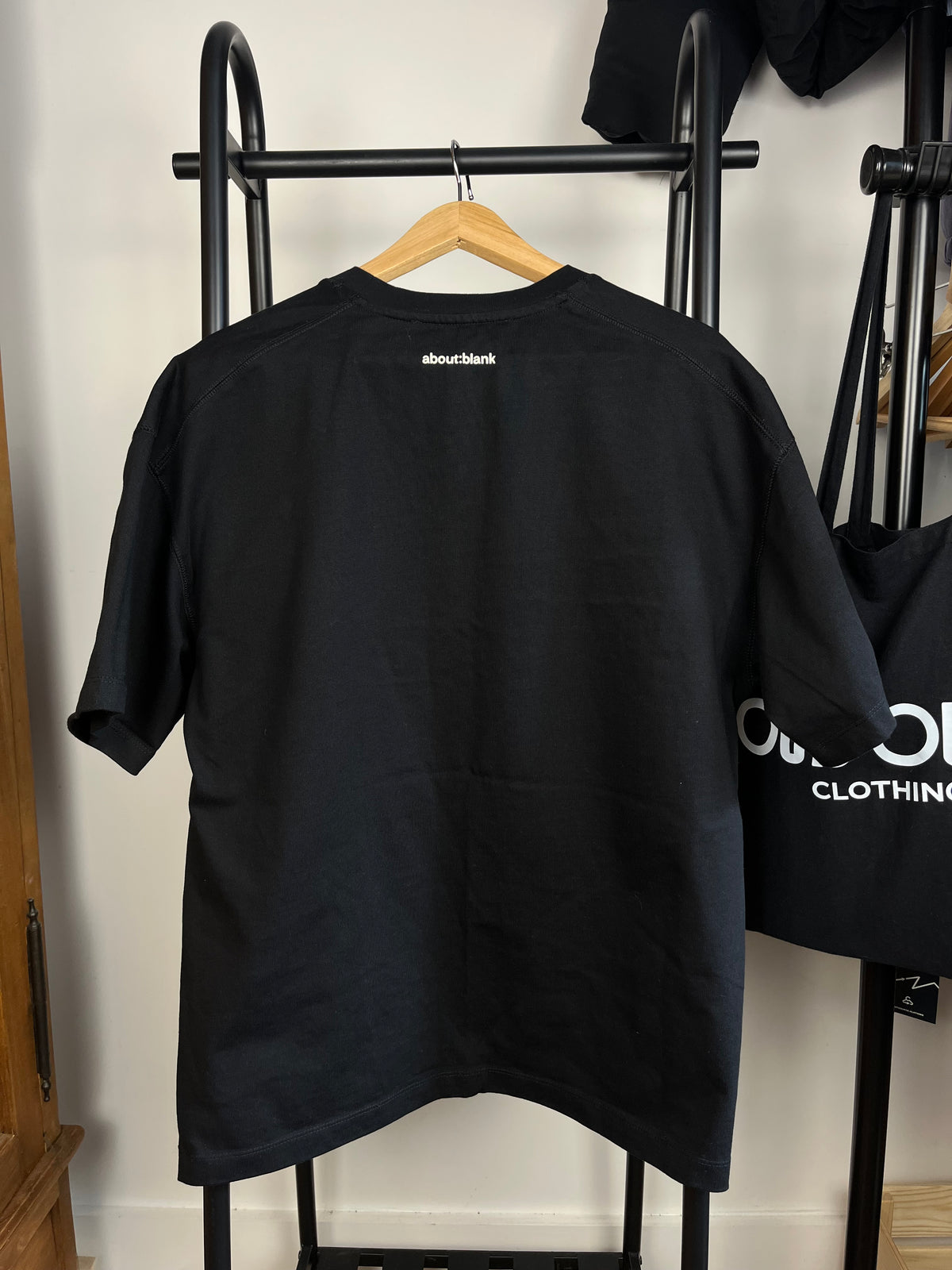 About:Blank Black T-Shirt - Large