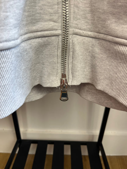 About:Blank Grey Zip Up Hoodie - Medium