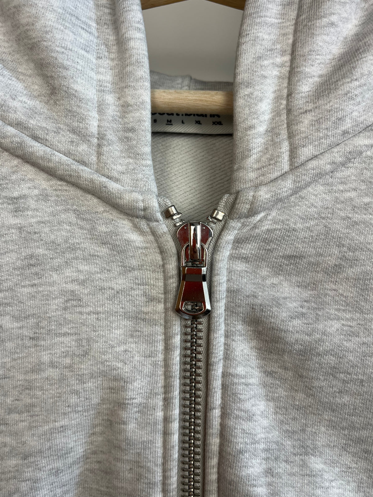 About:Blank Grey Zip Up Hoodie - Medium
