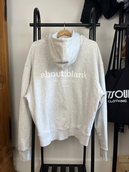 About:Blank Grey Zip Up Hoodie - Medium