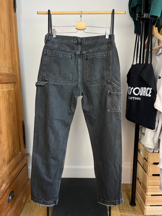 Abercrombie Washed Black Carpenter Jeans W32 L32