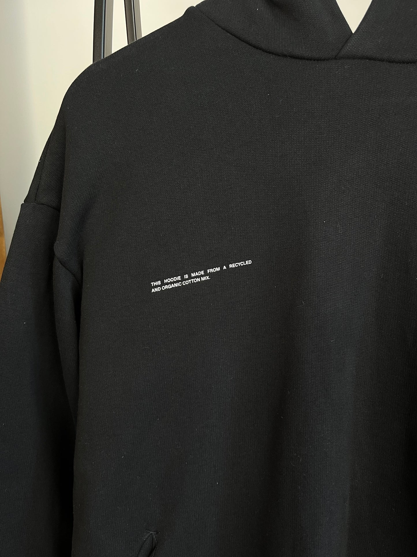 Pangaia Black Hoodie - Medium