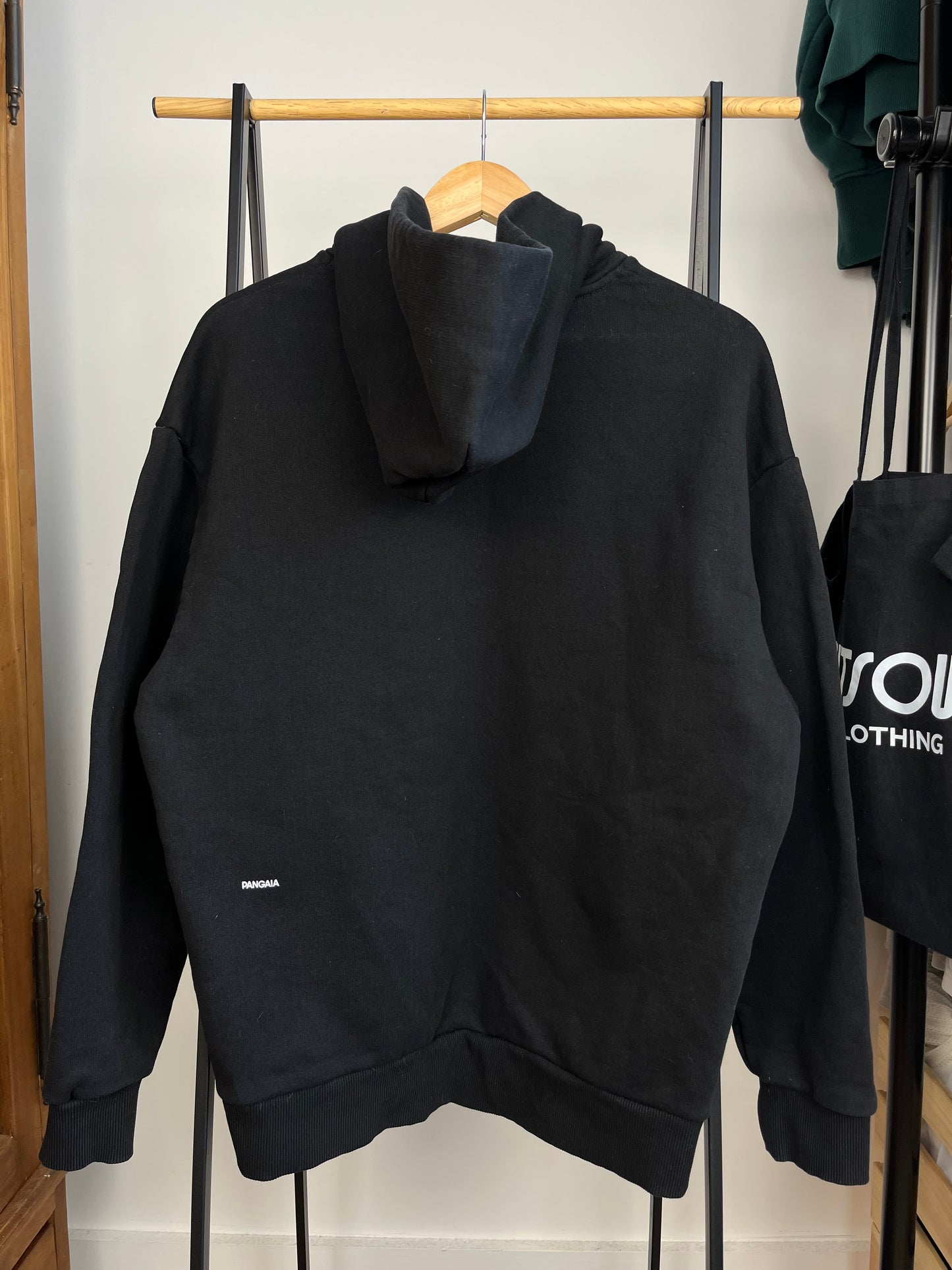 Pangaia Black Hoodie - Medium
