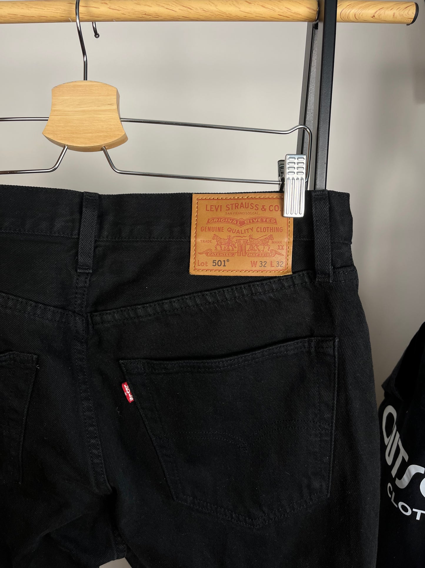 Levi 501 Black Jeans W32 L32