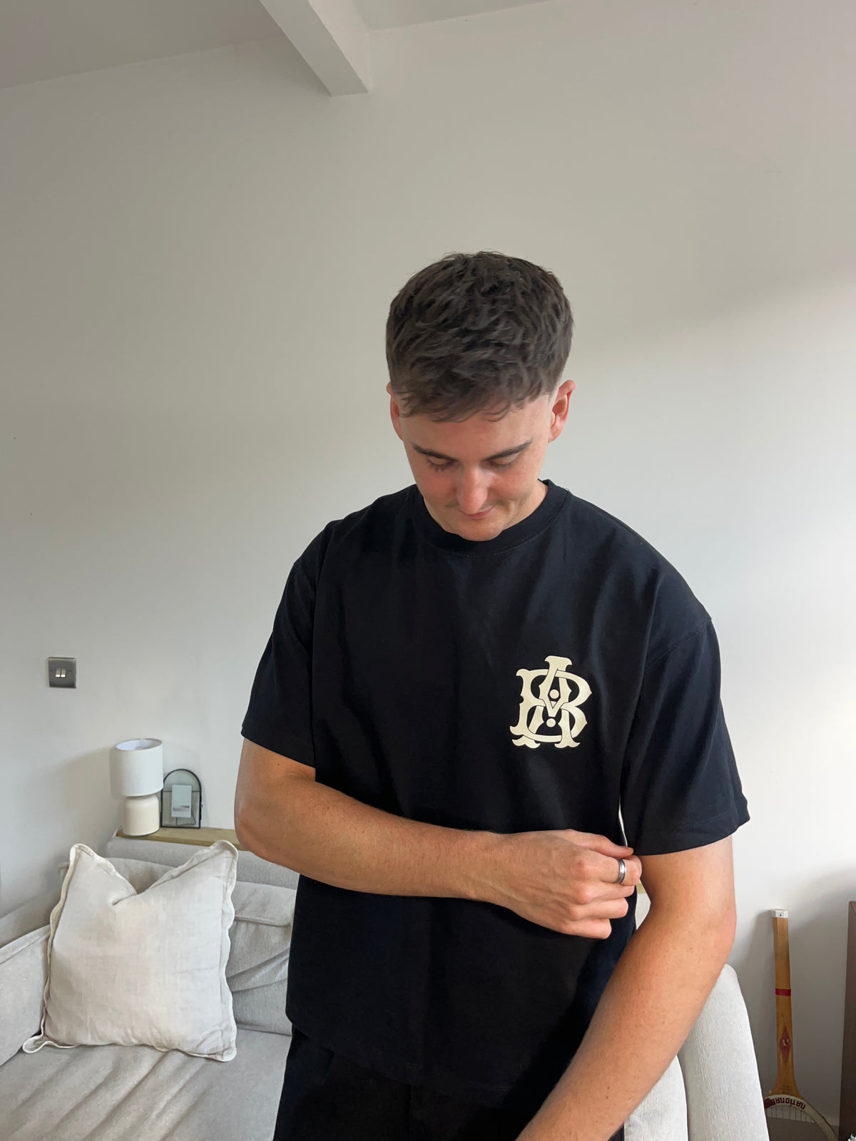 About:Blank Black T-Shirt - Large