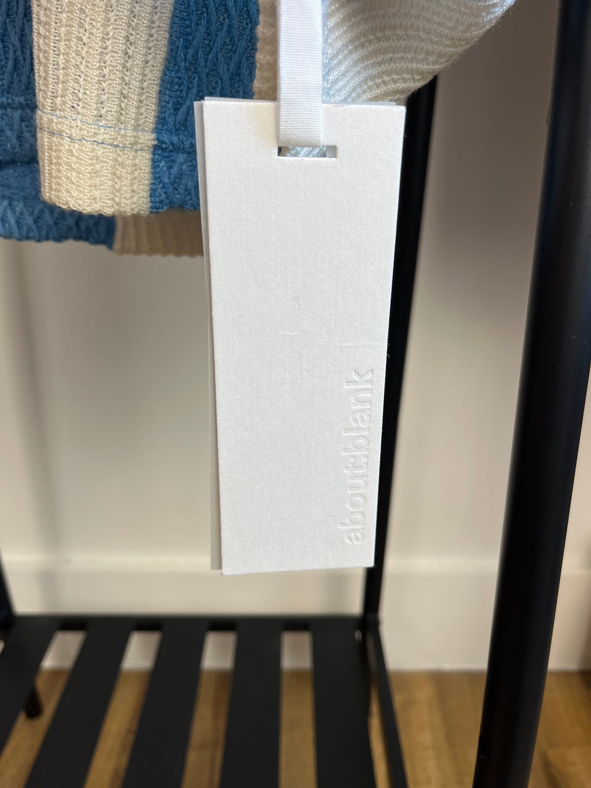 About:Blank Light Blue Knitted Football Shirt - Small