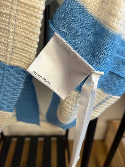 About:Blank Light Blue Knitted Football Shirt - Small