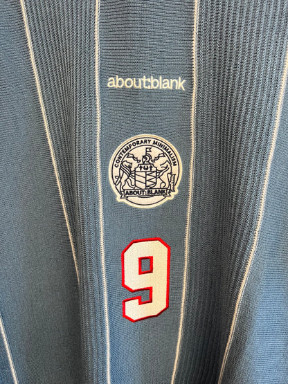 About:Blank Blue Knitted Football Shirt - Small