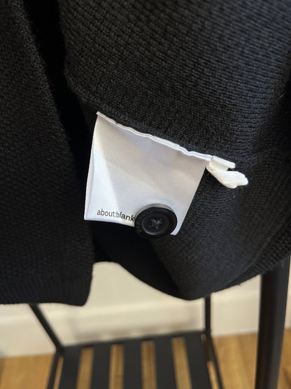 About:Blank Black Knit Polo - Small
