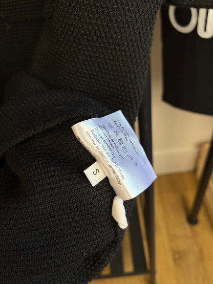 About:Blank Black Knit Polo - Small
