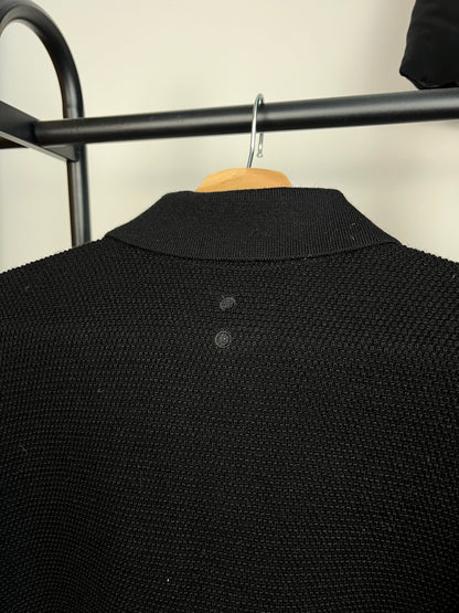 About:Blank Black Knit Polo - Small