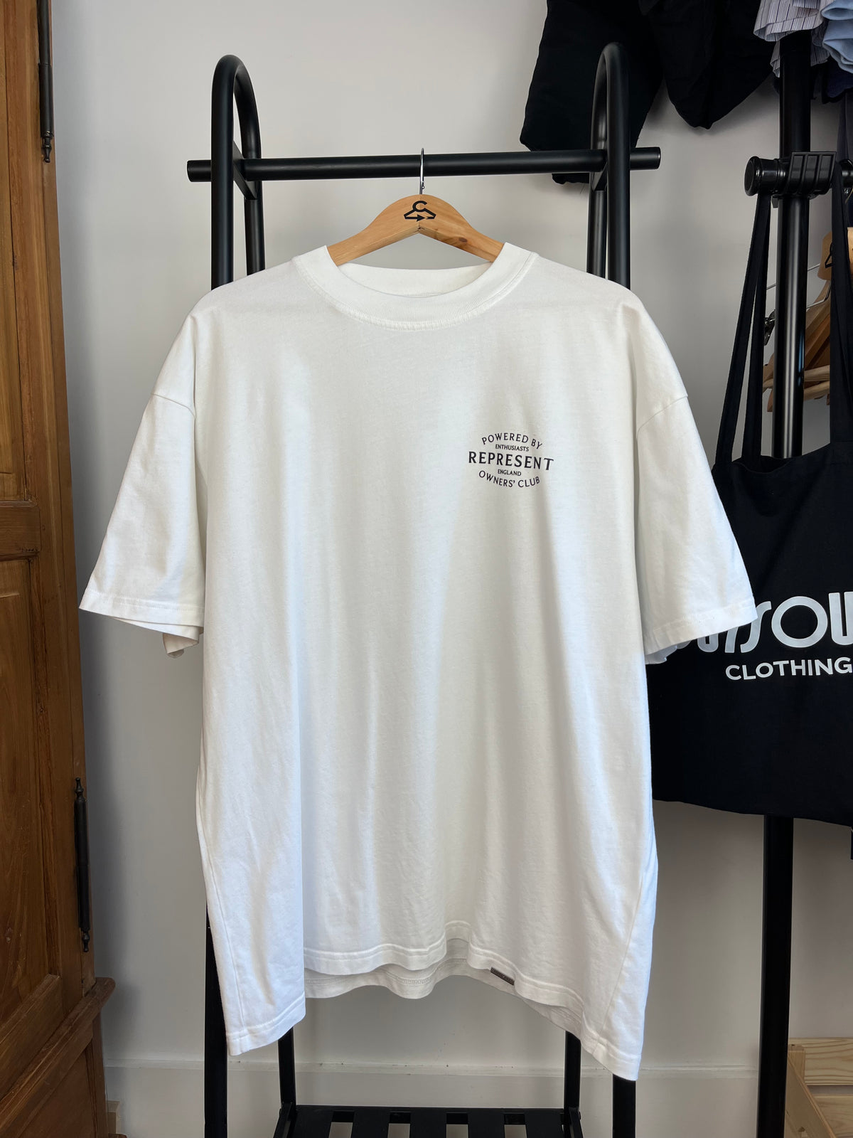Represent White T-Shirt - Large