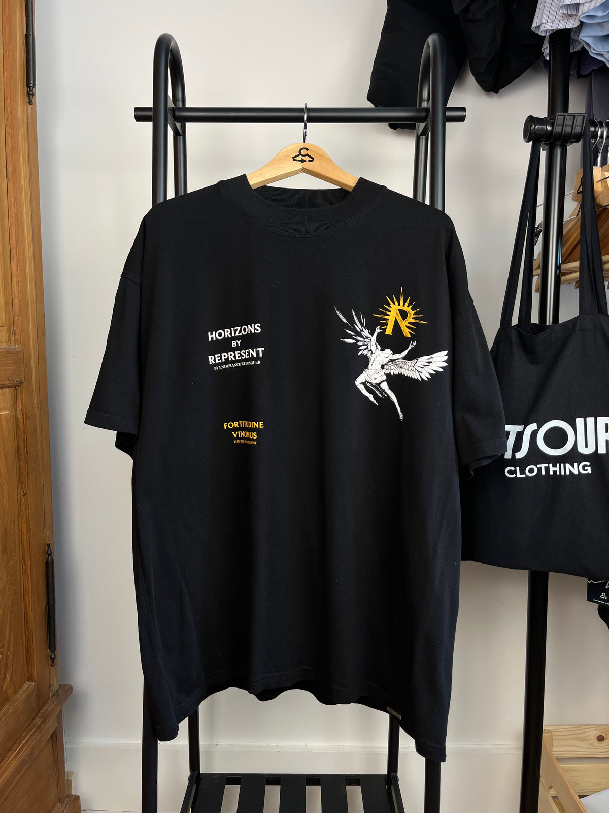 Represent Black T-Shirt - Large