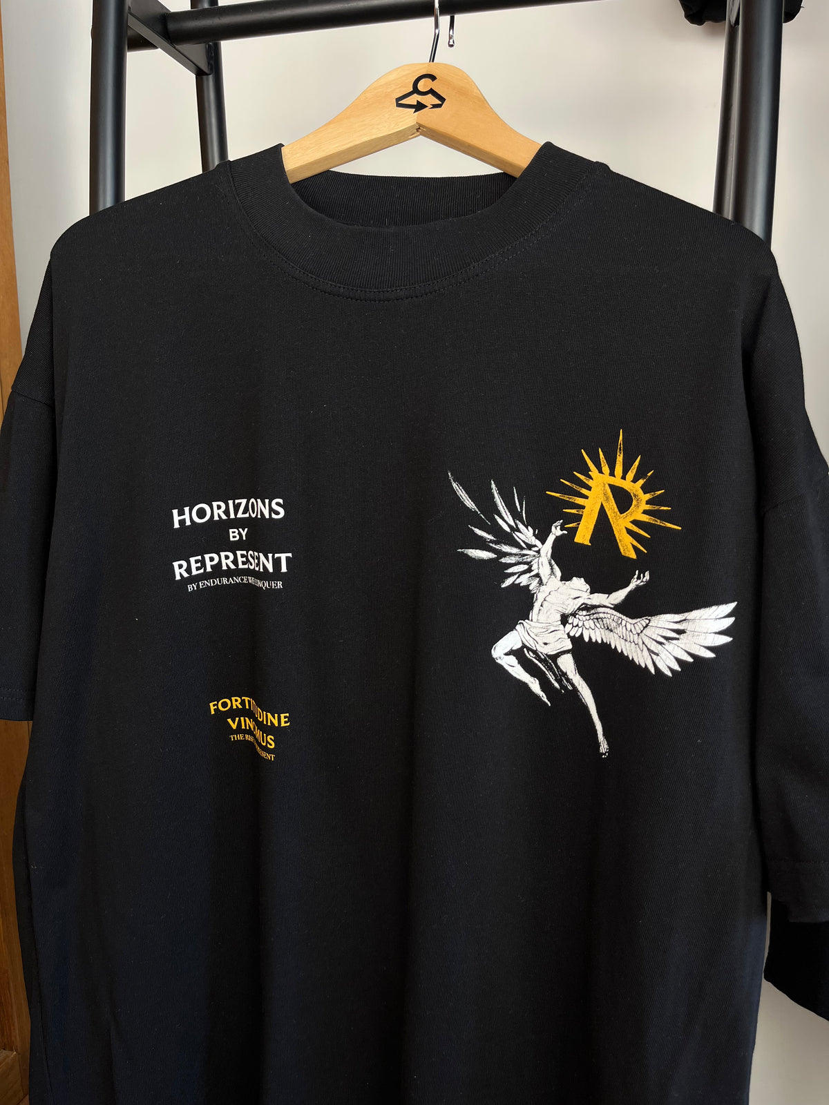 Represent Black T-Shirt - Large