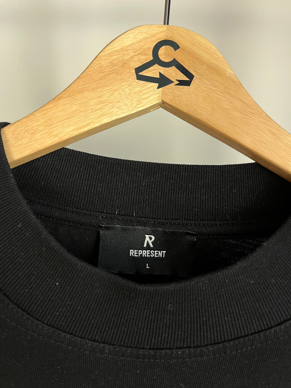 Represent Black T-Shirt - Large