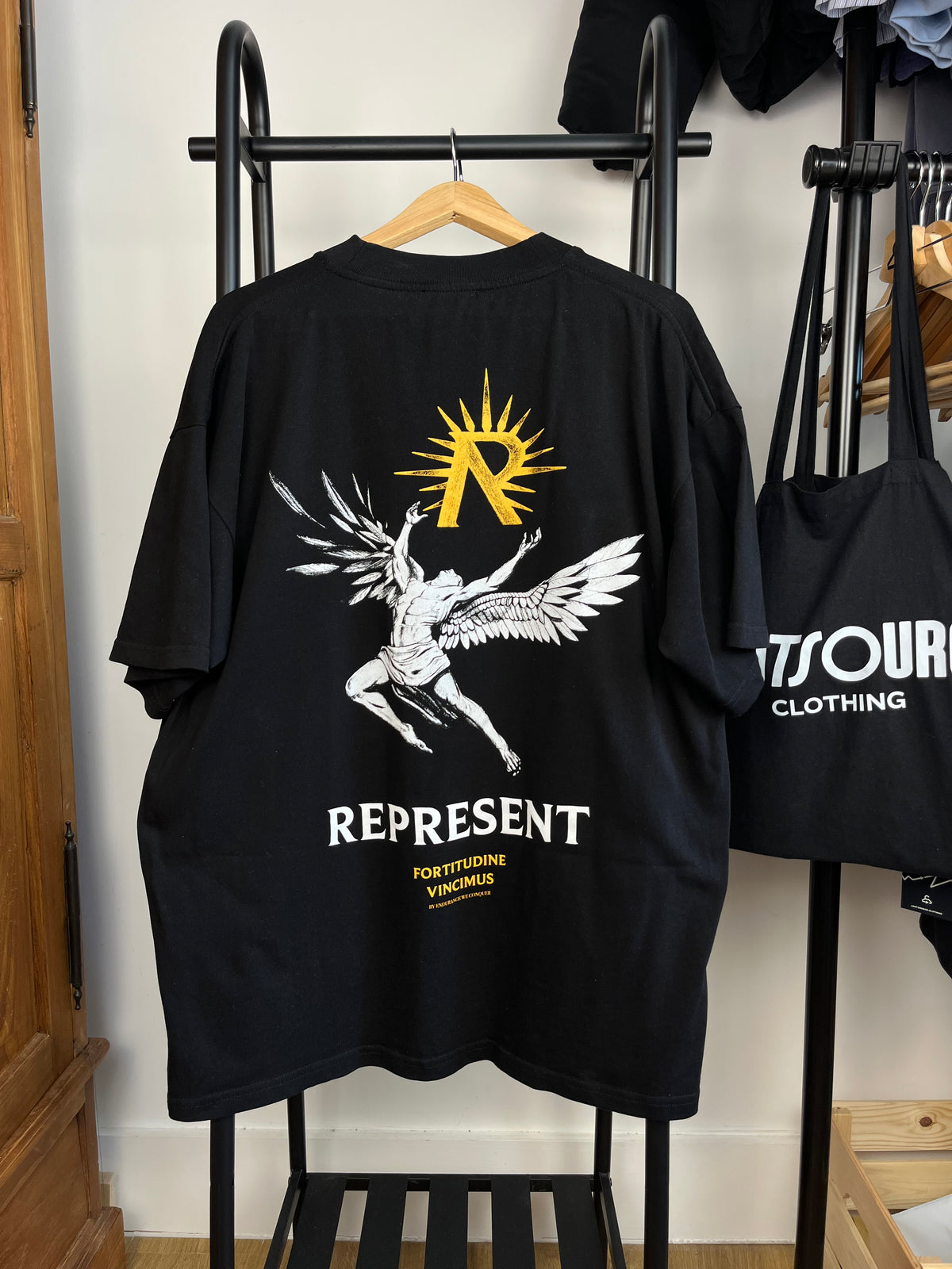 Represent Black T-Shirt - Large