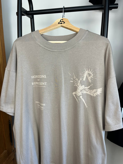 Represent Beige/Brown T-Shirt - Large