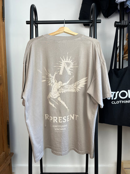 Represent Beige/Brown T-Shirt - Large