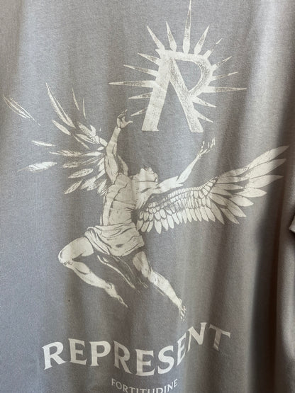 Represent Beige/Brown T-Shirt - Large