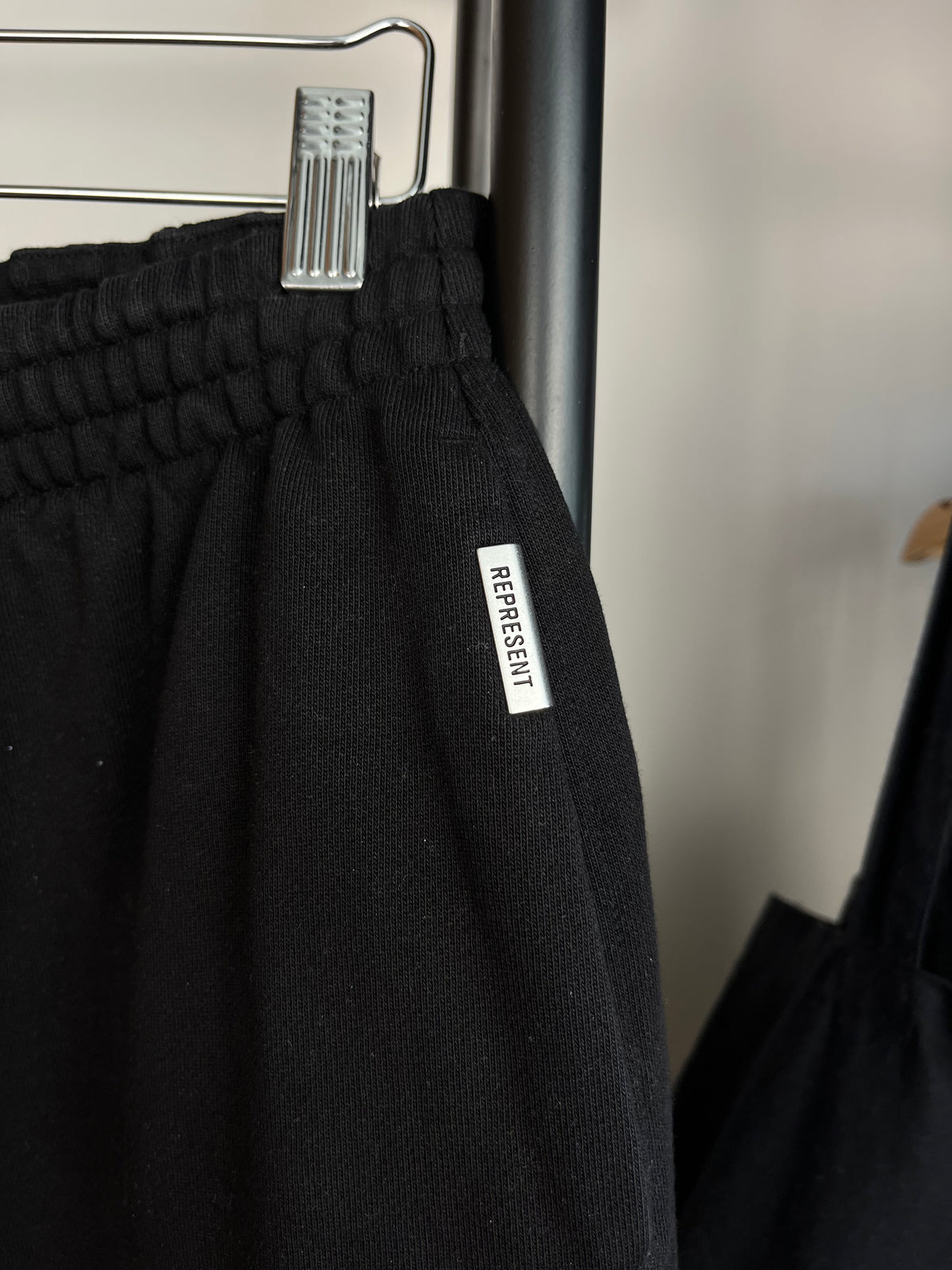 Represent Black Initial Joggers - Large