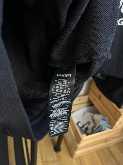 Represent Black Initial Hoodie - Large