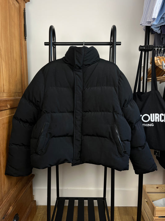 Sweats Collective Black Puffer Coat - Medium