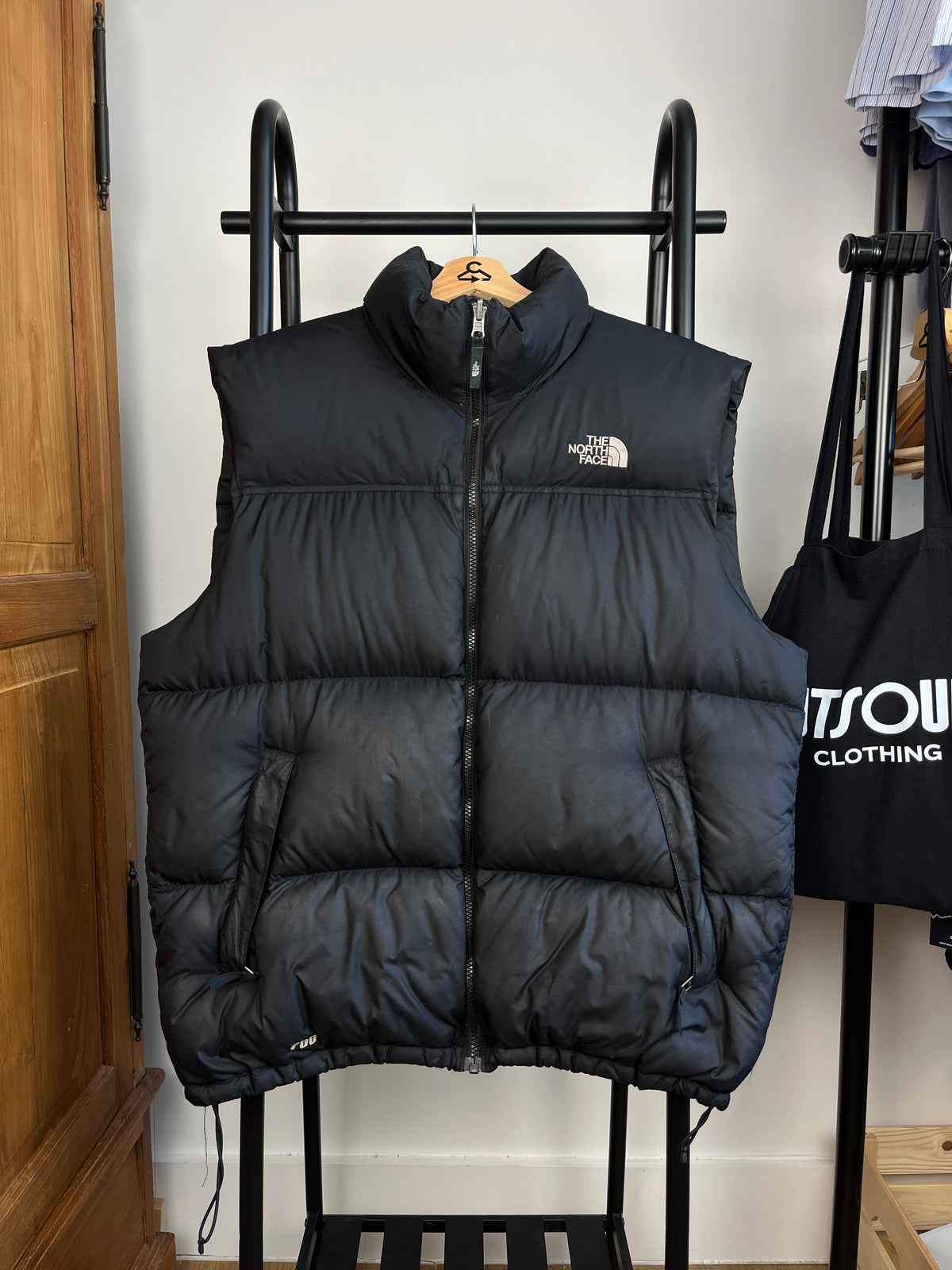 North Face Black Gilet - Large