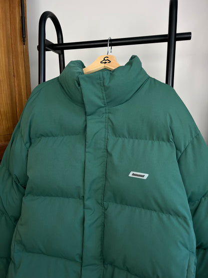 Bound Green Puffer Coat - Large