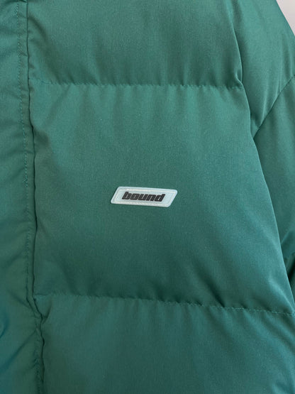 Bound Green Puffer Coat - Large