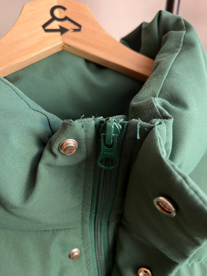 Bound Green Puffer Coat - Large